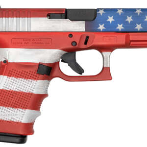 19 Gen4 9mm 15-Round Pistol with American Flag Cerakote (Made in USA)