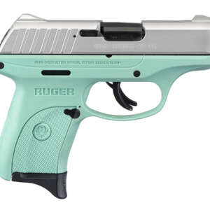 EC9s 9mm Semi-Auto Pistol with 7-Round Magazine and Turquoise Frame