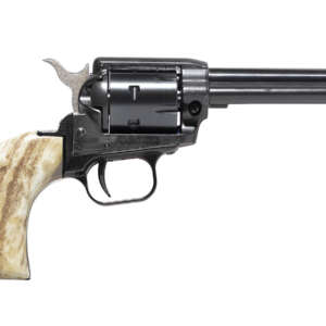 Rough Rider 22LR Revolver with Blued Barrel and Stag Grips