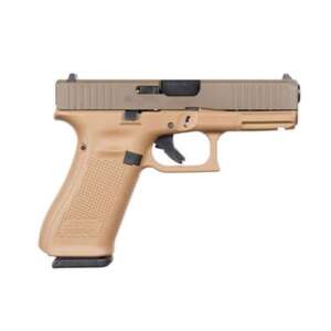 45 9mm Pistol with Cerakote Dark Earth Frame and Patriot Brown Slide