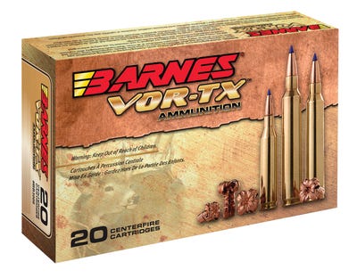 Barnes Bullets VOR-TX Rifle Ammunition Brass 556 Ammo 20-Rounds 70 Grain TSX Boat Tail