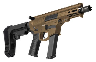CMMG Banshee MKGS Pistol Midnight Bronze .40 SW 5" Barrel 22-Rounds RipBrace