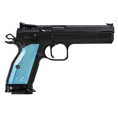 CZ Tactical Sport 2 .40 S&W 5.28" Barrel 17-Rounds Blue Aluminum Grips