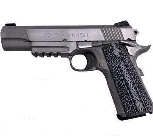 Colt Custom Shop CQB Stainless .45 ACP 5" Barrel 8-Rounds Grey G10 Grip