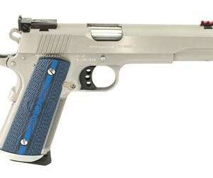 Colt Gold Cup Trophy Stainless .45 ACP 5" Barrel 8-Rounds G10 Checkered Blue Grip with Scallop
