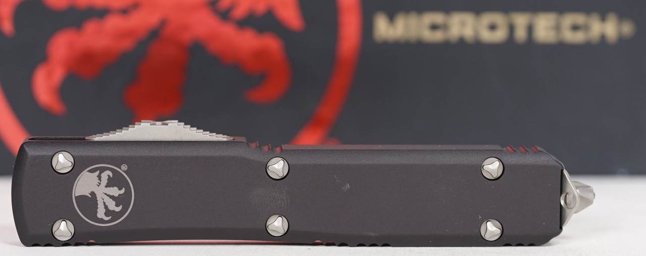 Microtech Ultratech D/E Stonewash Partial Serrated