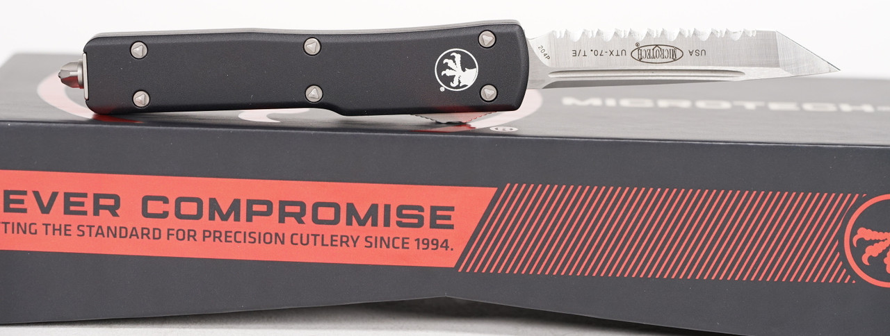 Microtech UTX-70 T/E Satin Full Serrated