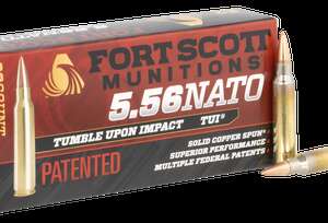 Fort Scott Munitions TUI Brass 5.56 Ammo 55-Grain 20-Rounds SCS