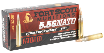 Fort Scott Munitions TUI Brass 5.56 Ammo 55-Grain 20-Rounds SCS