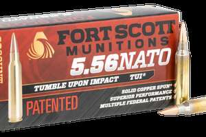 Fort Scott Munitions TUI Brass 5.56 NATO 62-Grain 20-Rounds SCS