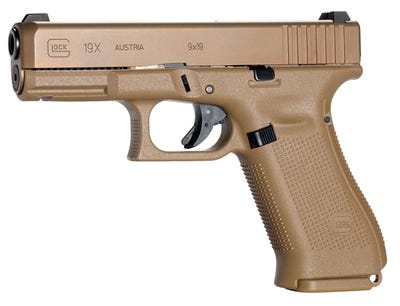 Glock 19X Compact 9MM 4.02" Marksman Barrel 10 Rounds Coyote Finish Glock Night Sights BLEM (Damaged Packaging)
