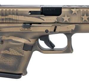 Glock 26 Gen 5 Coyote Battleworn Flag 9mm 3.43" Barrel 10-Rounds Interchangeable Backstraps