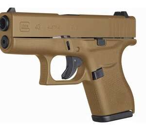 Glock 43 Flat Dark Earth 9mm 3.39" Barrel 6-Rounds