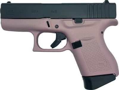 Glock 43 Pink Champagne 9mm 3.39-inch Barrel 6-Rounds GrabAGun Exclusive