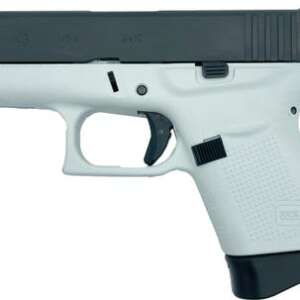Glock 43 White / Black 9mm 3.39-inch Barrel 6-Rounds GrabAGun Exclusive
