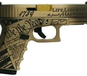 Glock Constitution Model G19 Gen 3 Engraved 9mm 4.6" Barrel 15-Rounds