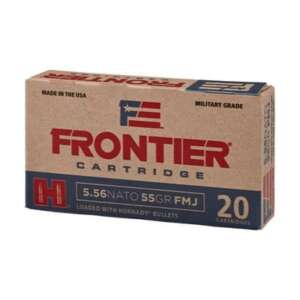 Hornady Frontier Brass 556 Ammo 55-Grain 20-Rounds FMJ