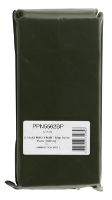 PPU Mil-Spec Brass 5.56 NATO 62-Grain 200-Rounds FMJBT
