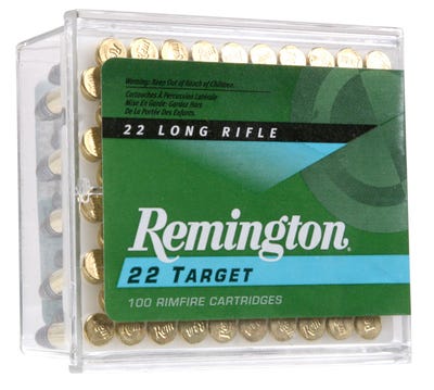 Remington Target Brass .22 LR 40-Grain 100-Rounds RN