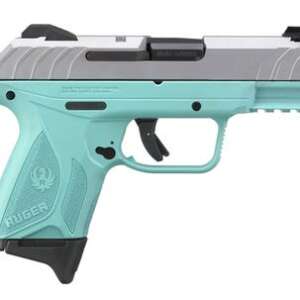 Ruger Security-9 Compact Stainless / Turquoise 9mm 3.42" Barrel 10-Rounds