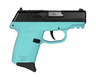 SCCY CPX-2 Turquoise 9mm 3.1" Barrel 10 Rounds Optics Ready