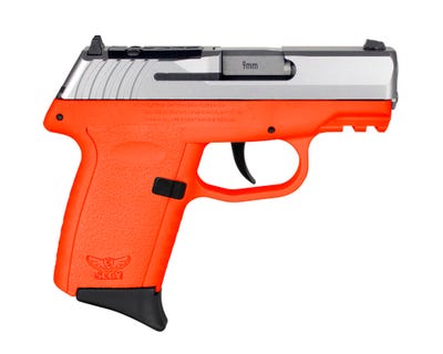 SCCY CPX-2 Orange/Stainless 9mm 3.1" Barrel 10 Rounds Optics Ready