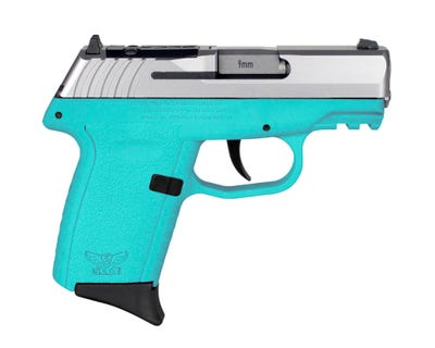 SCCY CPX-2 Turquoise/Stainless 9mm 3.1" Barrel 10 Rounds Optics Ready