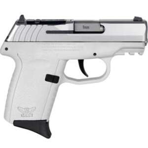 SCCY CPX-2 White/Stainless 9mm 3.1" Barrel 10 Rounds Optics Ready