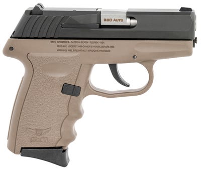 SCCY CPX-3 Flat Dark Earth .380 ACP 3.1" Barrel 10-Rounds