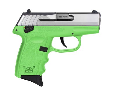 SCCY CPX-4 Lime Green .380 ACP 2.96" Barrel 10-Rounds