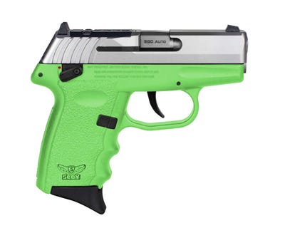 SCCY CPX-4 Lime Frame/Stainless Slide 380 ACP 2.96" Barrel 10-Rounds MS
