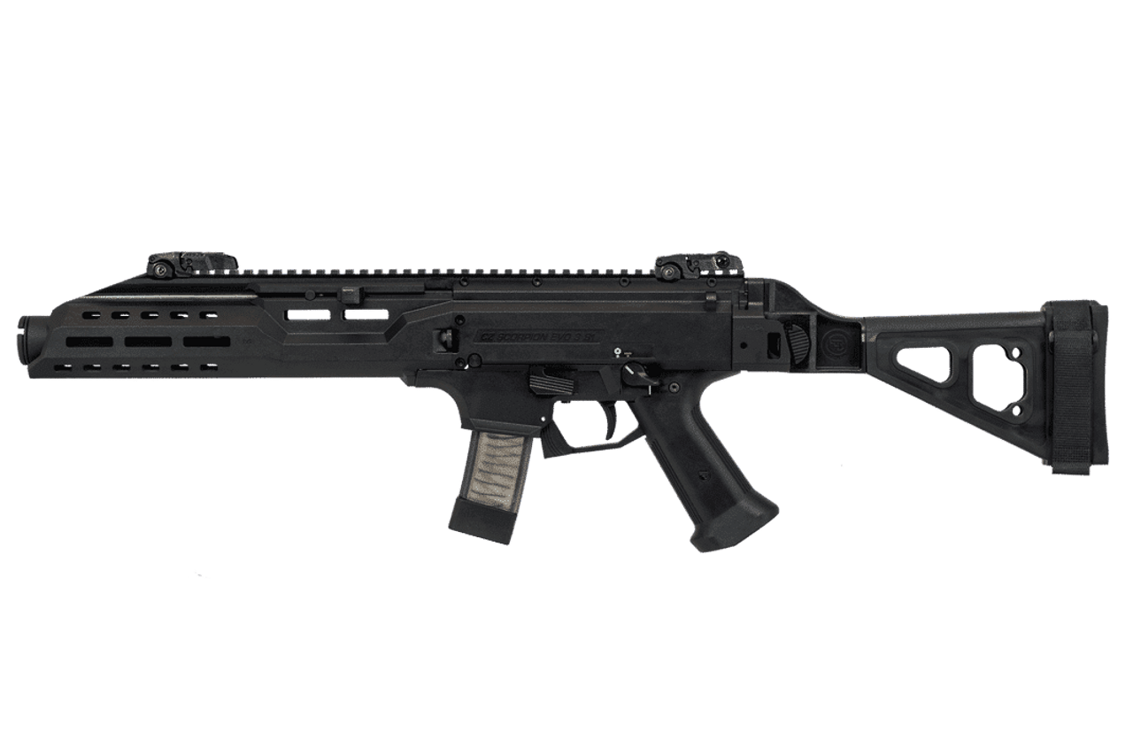 CZ-USA Scorpion EVO 3 S1 w/Flash Can & Brace