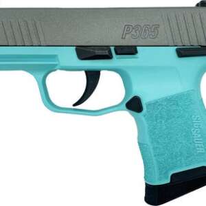 Sig Sauer P365 Pistol Tiffany Blue/Stainless 9mm 3.1" Barrel 10-Rounds X-Ray3 Sights