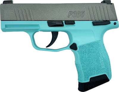 Sig Sauer P365 Pistol Tiffany Blue/Stainless 9mm 3.1" Barrel 10-Rounds X-Ray3 Sights