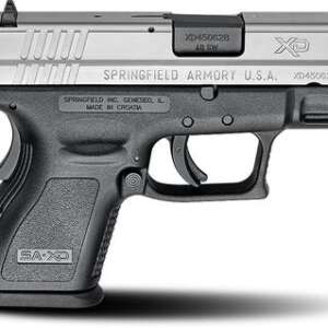 Springfield XD40 Sub-Compact Black/Stainless .40 S&W 3" Barrel 9-Rounds