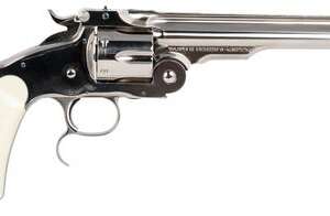 Taylors and Co Russian Nickel .45 Colt 6.5" Barrel 6-Rounds Ivory Grip