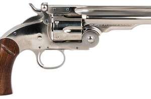 Taylors and Co Schofield Top Break Nickel .45 Colt 5" Barrel 6-Rounds