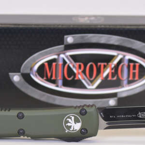 Microtech Ultratech T/E OTF Auto Knife OD Green Handle, 3.4"