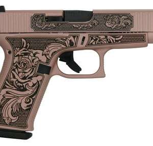 Glock 48 Rose Gold 9mm 4.17" Barrel 10-Rounds Glock N Roses Engraving