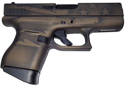 Glock 43 Midnight Bronze Battleworn 9mm 3.39" Barrel 6-Rounds