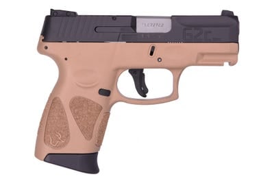 Taurus G2C Pistol Black/Flat Dark Earth 9mm 3.25" Barrel 12-Rounds Includes 2 Magazines