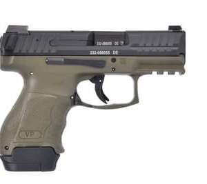 HECKLER AND KOCH VP9SK GREEN 9MM 3.39" BARREL 15-ROUNDS LUMINOUS FRONT SIGHT