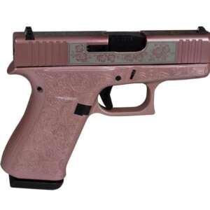 GLOCK 43X PINK "GLOCKS & ROSES" 9MM 3.41" BARREL 10-ROUNDS