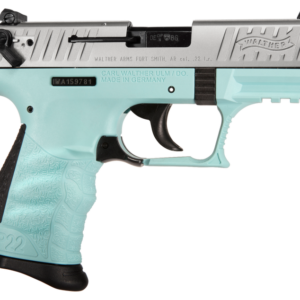 WALTHER P22 ANGEL BLUE/STAINLESS .22 LR 3.4" BARREL 10-ROUNDS