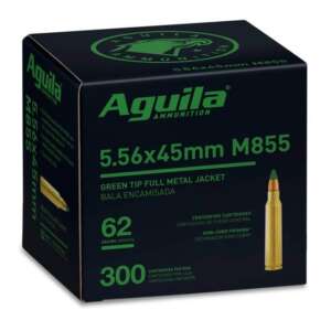 AGUILA M855 BRASS 5.56 NATO 62-GRAIN 300-ROUNDS FMJGT