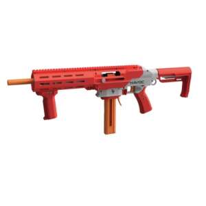 GAME FACE HAVOC PRIME SPRING POWERED FOAM DART BLASTER RED 15-ROUNDS