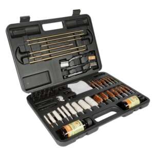 HOPPES DELUXE GUN CLEANING KIT 62 PIECES W/ NO 9 CLEANER AND OIL FOR RIFLES, PISTOLS, AND SHOTGUNS