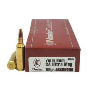 NOSLER AMMUNITION 60045 TROPHY 7MM SAU 160 AB 20RDS