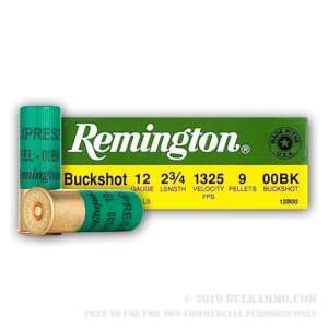 REMINGTON BUCKSHOT 12 GA 00BK 25RD