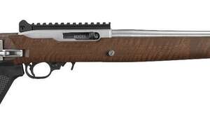 RUGER 10/22 EXCLUSIVE W/ FOLDING SAMSON STOCK STAINLESS / WOOD .22 LR 16.5" BARREL 10-ROUNDS